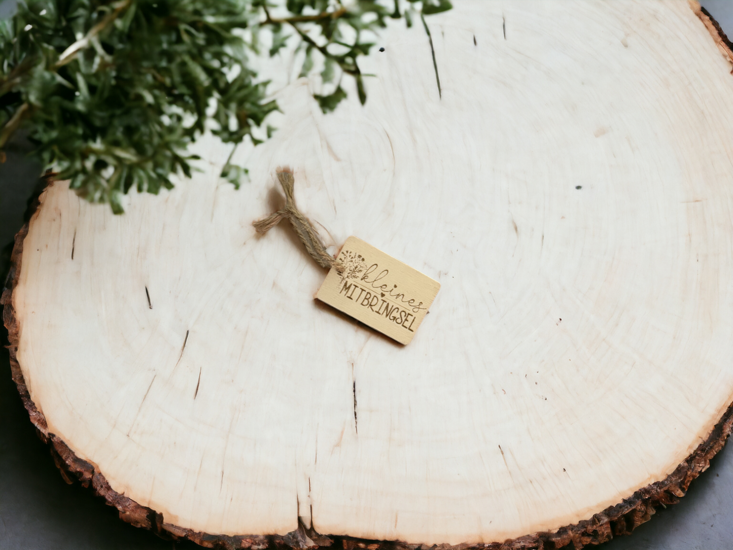 Holzschilder aus Naturholz (rechteckig) - 4er Set- mit persönlicher Gravurgestaltung