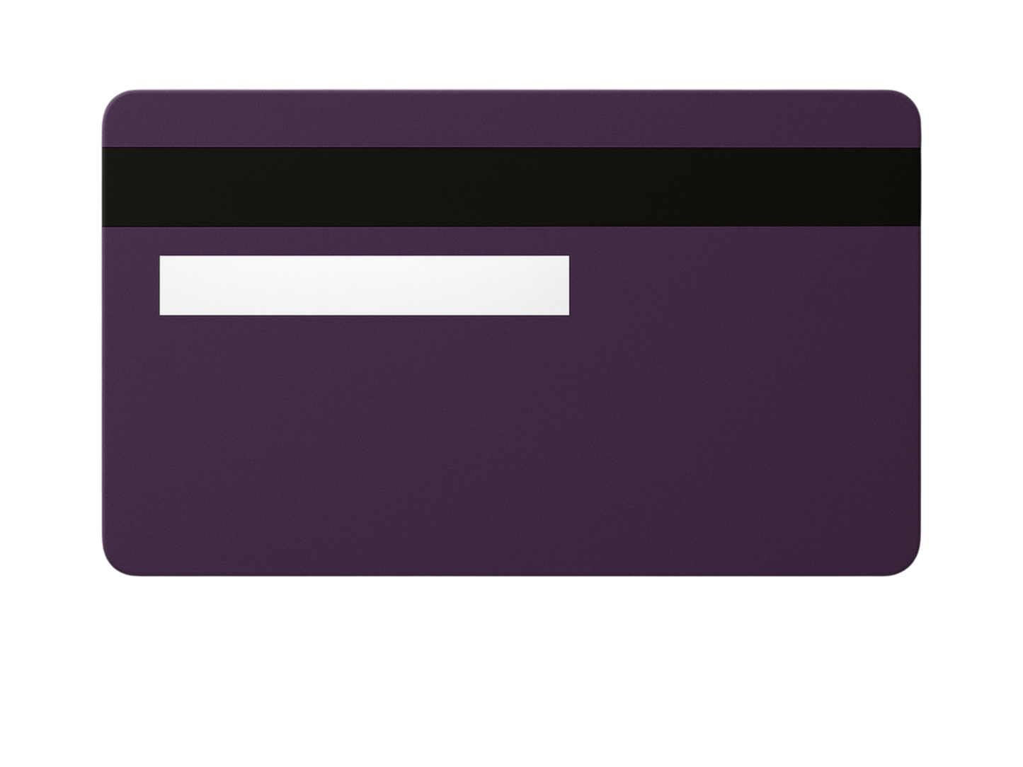 Kredit-/Debitkarte aus Metall - Farbe: Lila / Gravur: Silber - Kleiner Chip