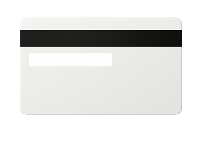Kredit-/Debitkarte aus Metall - Farbe: Weiß / Gravur: Gold Chrome - Kleiner Chip