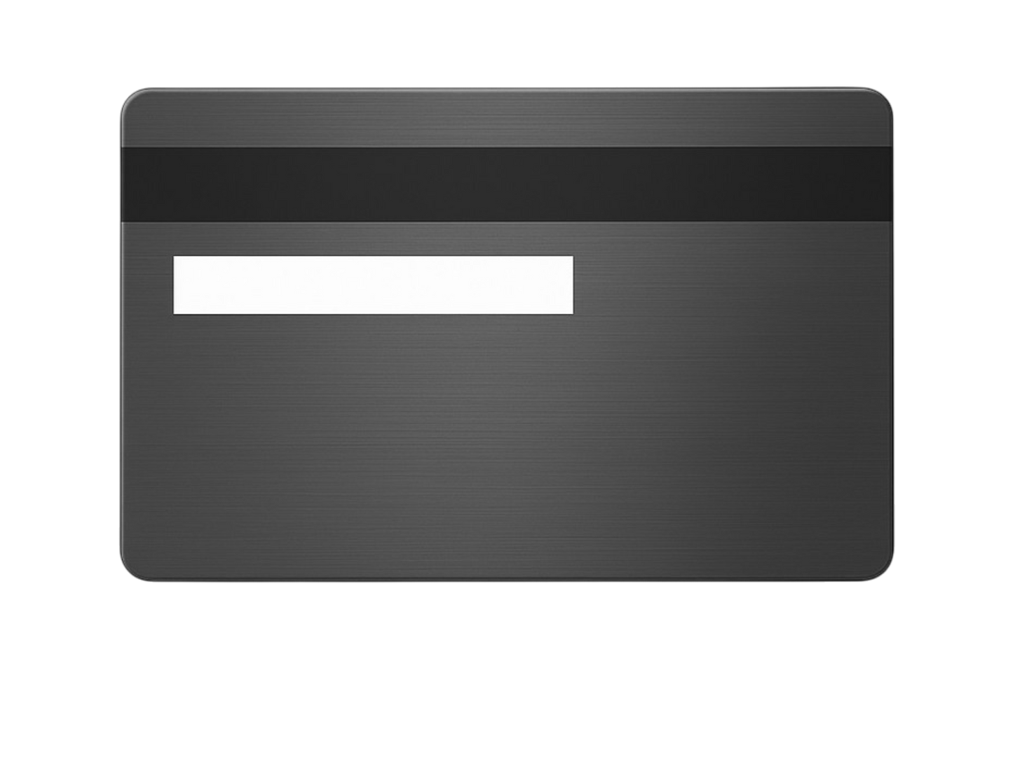 Kredit-/Debitkarte aus Metall - Graumetalik/Silber - Kleiner Chip