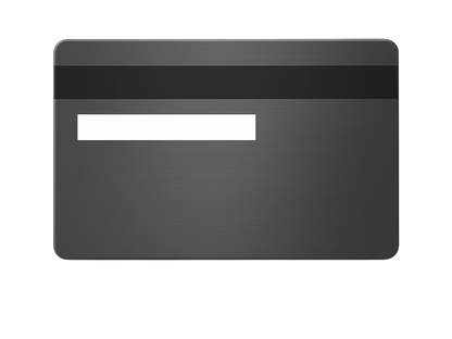 Kredit-/Debitkarte aus Metall - Graumetalik/Silber - Kleiner Chip