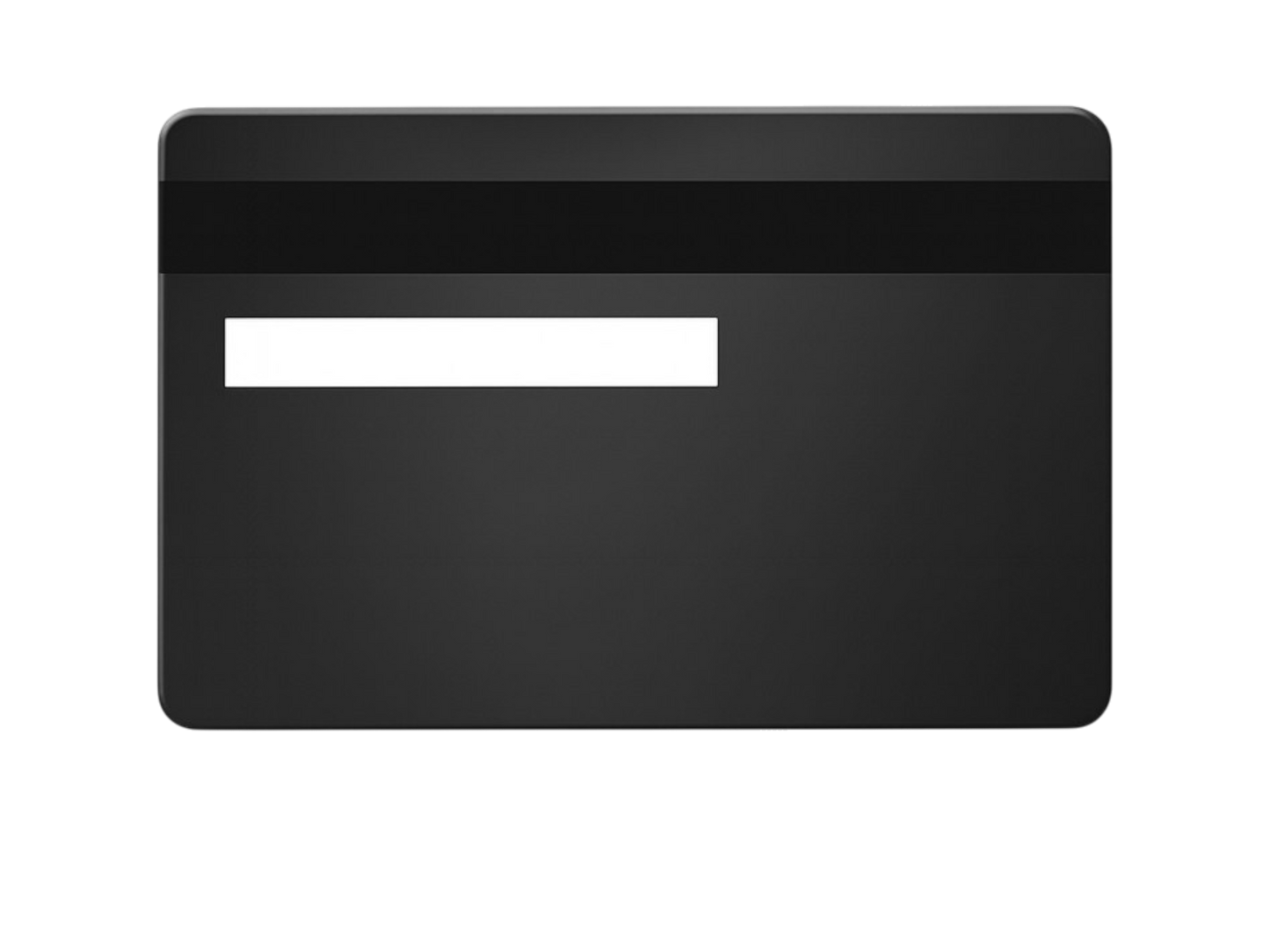 Kredit-/Debitkarte aus Metall - Farbe: Schwarz Matt / Gravur: Gold Messing - Kleiner Chip